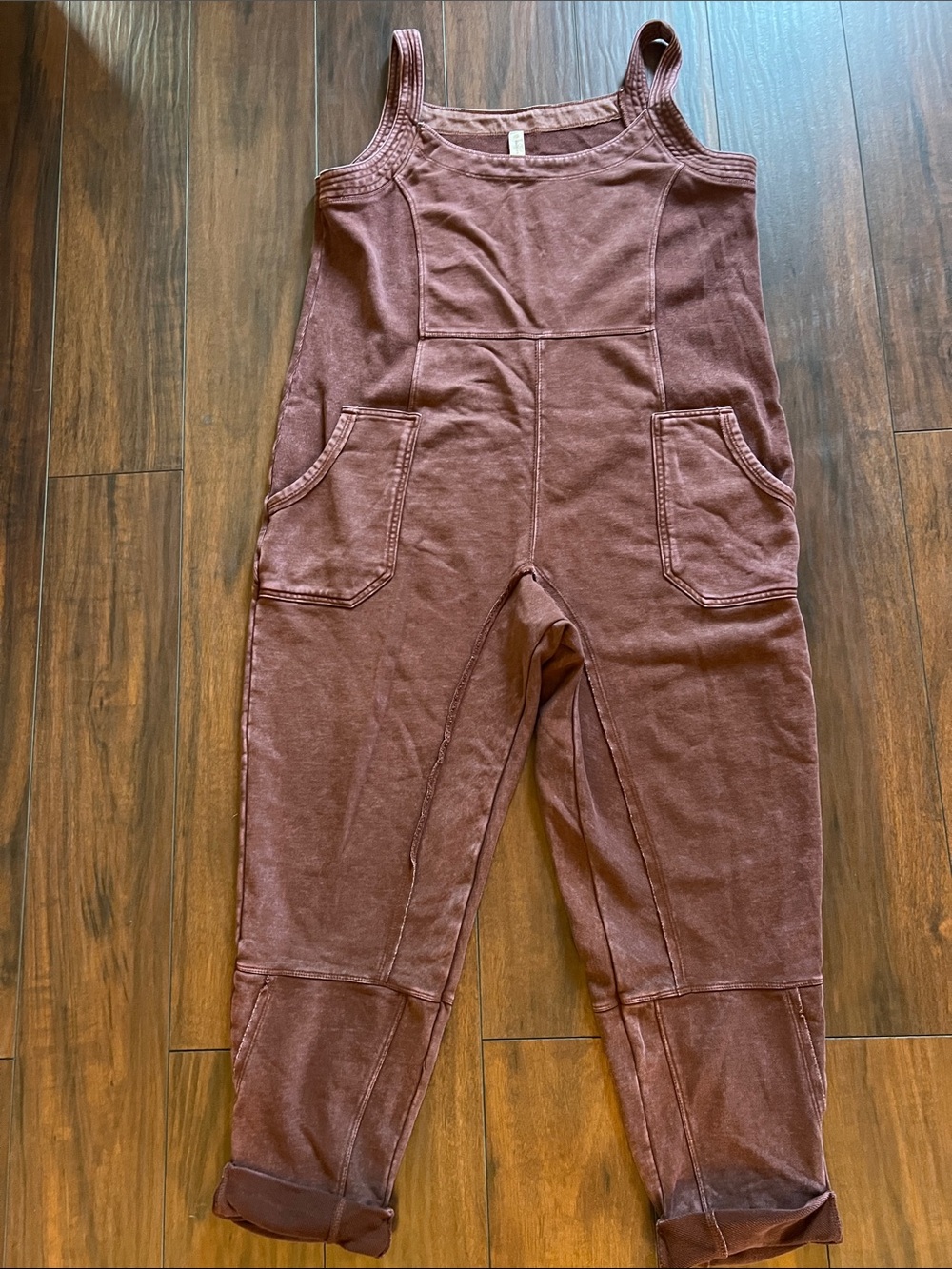 Anthropologie Daily Practice one piece, size L, deep burgundy color. Very nice!
